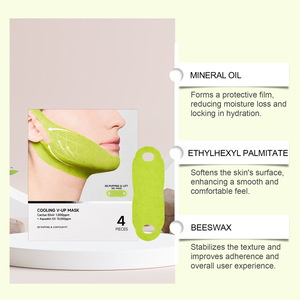 Crème multi-effets apaisante et resserrante pour les pores Cactus Tira avec coussinets pour le lifting du visage, pour réduire les ridules, <span class=keywords><strong>bande</strong></span> en <span class=keywords><strong>silicone</strong></span> pour le visage - Product Image 4