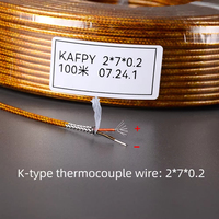 Câble de compensation de thermocouple à isolation Kapton en polyimide, type K/T/J, pour détection de température industrielle, blindage IP65