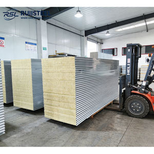 Panel Acústico <span class=keywords><strong>de</strong></span> Lana <span class=keywords><strong>de</strong></span> Roca Ignífugo Moderno <span class=keywords><strong>de</strong></span> 50/70/100 mm con Panel Sándwich Aislado <span class=keywords><strong>para</strong></span> Techo - Product Image 2