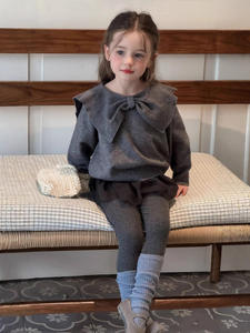 Meisjes Herfst Winter Trui 2025 Nieuwe Stijl Koreaanse Stijl Baby Meisjes Top Stijlvolle Lange Mouwen Gebreide Kinderkleding - Product Image 2