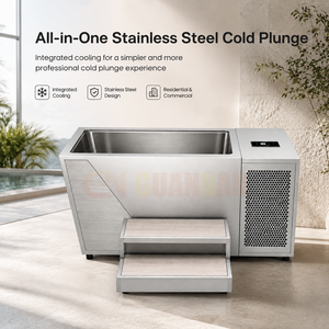 Baignoire de plongée froide en acier inoxydable robuste avec système de refroidissement pour les installations de bien-être commerciales - Product Image 2