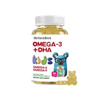 Compléments alimentaires en gommes en forme d'ours pour enfants, fabriqués sur mesure par Teyi Factory, riches en oméga-3 DHA, oméga-6, oméga-9, soutien immunitaire naturel, 1 par jour, 90 gommes par boîte