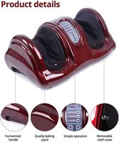 Masseur électrique pour les pieds avec massage par pétrissage, roulement et thérapie thermique pour les pieds et les mollets, utilisation à domicile