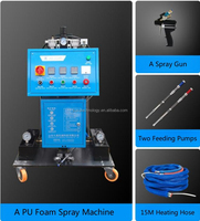 Machine à pulvériser de la mousse expansive en promotion avec moteur de pompe et PLC pour applications murales, de toiture et résidentielles