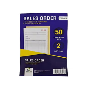 Carnet <span class=keywords><strong>de</strong></span> reçus <span class=keywords><strong>de</strong></span> location autocopiants personnalisé en <span class=keywords><strong>3</strong></span> feuillets, formulaires NCR <span class=keywords><strong>de</strong></span> haute qualité avec taille et logo sur mesure, 4 reçus par page pour usage professionnel - Product Image 6