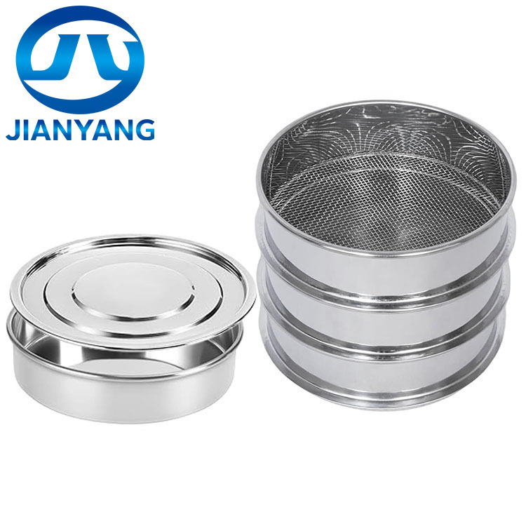 8" Stainless Steel Test Sieve - 3/8" Openings, Full Height For Laboratory & Industrial Use