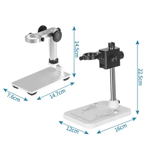 Microscopio Electrónico Digital con Pantalla HD de 4.3 Pulgadas y 1080P, Enfoque Manual, 8 Luces LED, Soporte Metálico, Control Remoto, 1000X <span class=keywords><strong>DM3</strong></span> PRO - Product Image 3