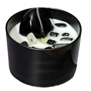 Bougie Pilier Artisanale en Cire de Soja, Fleurs Séchées et Pierres de Cristal, Aromathérapie, Éclairage Indirect, Parfumée pour Intérieur, Échantillon en Gros pour Anniversaire - Product Image 6