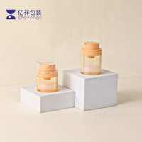 Wadah Kosmetik Perawatan Kulit Plastik Mewah 30g 50g Ramah Lingkungan dengan Logo Kustom dan Pompa Airless untuk Kemasan Kosong