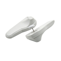 Tienda de ropa etiqueta antirrobo de doble frecuencia UHF 860-960MHz y 58KHz ABS gris inteligente EAS AM RFID sistema etiqueta dura