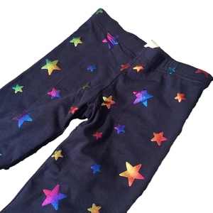 <span class=keywords><strong>Leggings</strong></span> personalizzabili per ragazze blu Navy con scritte in lamina con Logo personalizzato - Product Image 2