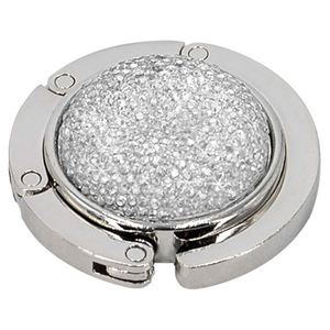 Foldable Purse Hook Table Folding Women's Handbag Hangers Hooks Desk Bling Rhinestone Holder Portable Holder for Women <b>Bags</b> - Product Image 1