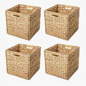 Cesta de <span class=keywords><strong>Mimbre</strong></span> para Bebé para Guardería, 7 Cestas Organizadoras Divididas, Cesta de Lavandería Plegable, Compras con Logotipo, Moderna, Extra Pequeña, Tejida - Product Image 1