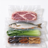 Sac d'emballage sous vide simple, en plastique alimentaire, thermoscellable, sans fermeture éclair, pour la conservation de la viande, des légumes et des aliments