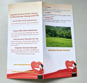 Brochure personnalisée à 3 volets, catalogue à prix abordable, <span class=keywords><strong>d</strong></span>épliant pour petites entreprises, impression sur carton pour prospectus - Product Image 3