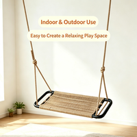 Balancelle en corde plastique tressée à la main Ropecube pour intérieur, extérieur, jardin, aire de jeux, parc de trampolines, garderie, école