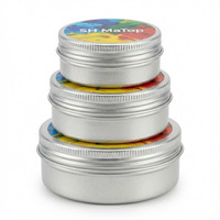 Boîtes en métal rondes vides personnalisées de 150 ml pour échantillons de peinture et de pigments