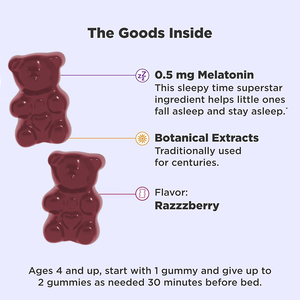 BioFlex Sabor Frambuesa, Suplemento para Dormir Masticable para Niños y <span class=keywords><strong>Adolescentes</strong></span>, Gomitas con 0.5 mg de Melatonina, L-Teanina, Manzanilla y Balsamo de Limón - Product Image 3