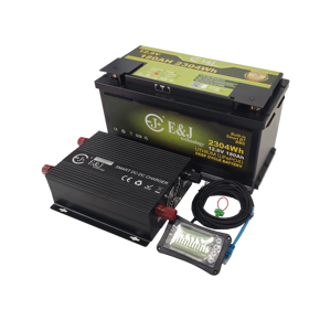 Akıllı 12V 180Ah LiFePO4 Paketi, 60A DCDC MPPT Şarj Cihazı, LCD Pil Monitörü - Product Image 1