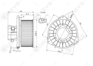 OE #   780ZA105 34X1-J520 34X11-J520 <span class=keywords><strong>Motor</strong></span> Kipas AC Mobil 12V untuk MITSUBISHI L200/L200 PICK up - Product Image 4