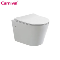 Articles sanitaires muraux multicolores WC Water Closet Bathroom Hidden Water Tank Hanging Inodoro Ceramic Wall Hung Toilet Bowl