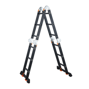 Thang Bậc Thang Gấp Nhôm Đa Năng Vận Chuyển Một Lần Thang Giàn Giáo Gấp Gọn 12,5ft - Product Image 4