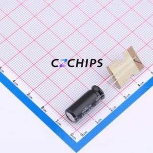 Condensateur électrolytique en aluminium à montage traversant UHE1J121MPD1TD, composant à montage traversant (THT), 120 µF, 20 %, 63 V, 285,6 mA-120 Hz - Product Image 1