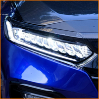 Para Honda Accord 2018 2019 2020 2021 2022 10.ª generación, faro LED completo con diseño de pluma de joya, conjunto de luces diurnas DRL y direccionales