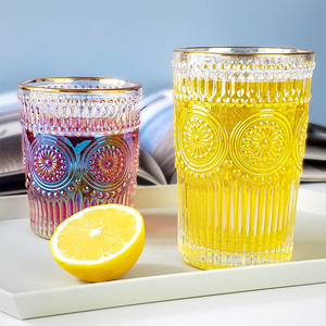 Verre de tournesol vintage, résistante à la chaleur, régulateur du vent, ensemble de tasses de lait, 8 pièces, <span class=keywords><strong>2022</strong></span> fabricants, vente en gros - Product Image 1