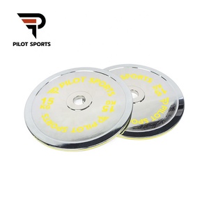 Pilot Sports-mancuerna de disco <span class=keywords><strong>Powerlifting</strong></span> calibrada, placas de peso de acero, venta al por mayor - Product Image 2