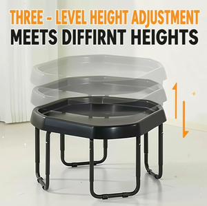 ขาตั้งปรับระดับความสูงได้ Ezlife สำหรับถาดกิจกรรมสัมผัส ขาโต๊ะเล่นสแตนเลสสีดำ - Product Image 5