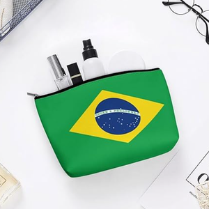 Pochette à fermeture éclair personnalisée avec drapeau de l'Arabie Saoudite, sac en toile, grand format 23x17cm, trousse de maquillage de <span class=keywords><strong>voyage</strong></span>, sacs cosmétiques, cadeau pour femmes et filles, vente en gros - Product Image 6