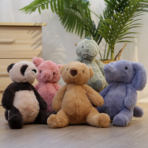 Soffice maiale carino Panda elefante orso dinosauro animali imbalsamati bambola per dormire per bambini cuscino peluche giocattoli animali per ragazzi ragazze - Product Image 4