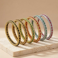 Bracelet tissé en acier inoxydable avec cordon coloré pour hommes et femmes, 6 couleurs, ton or et argent, hypoallergénique, imperméable, cadeau