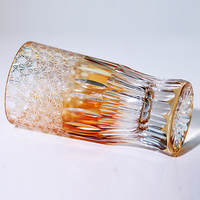Venta caliente Edo Kiriko hecho a mano cristal copa de vino vaso de chupito nuevo diseño nueva llegada