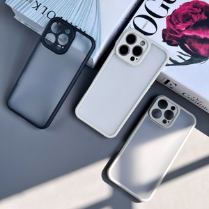 Coque pour 16 Pro Max en TPU+PC, finition mate translucide, colorée, avec trous de dissipation thermique, protection complète de l'objectif, antichoc - Product Image 3