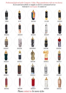 Conector <span class=keywords><strong>RCA</strong></span> Macho de Latón para Automoción, Marca RASANTEK, OEM/ODM, para <span class=keywords><strong>Cables</strong></span> de Audio HiFi, Color Negro - Product Image 4