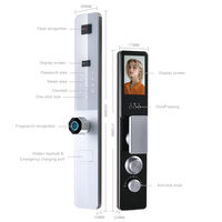 Groothandel Gezichtsherkenning Slimme Sloten Fabrieksdirect 3D Biometrische Vingerafdruk Toetsenbord WiFi Deurvergrendeling OEM ODM Staal/Hout Tuya App