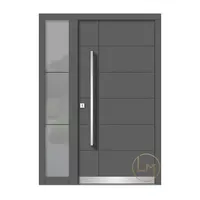 Steel Entry Doors Steel Exterior Villa Security Modern Design Entrance Interior Grey Stainless Steel Entry Front Doors For Houses Modern