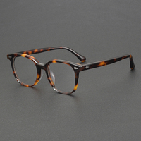8099 buena calidad Retro acetato gafas Unisex mujeres hombres anteojos marco Vintage exquisito diseño marco óptico