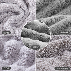 Yuhe Bonnet de séchage des cheveux épaissi en polaire corail, séchage rapide, couleur unie, usage domestique - Product Image 3