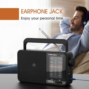Radio Portátil AM/FM de Buena Calidad, Estilo Retro, en Oferta, Suministro de Fábrica, Reproductor de MP3 Económico - Product Image 4