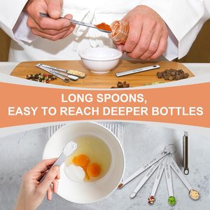Thép Không Gỉ Tùy Chỉnh Có Thể Điều Chỉnh Tất Cả Trong Một Kim Loại Đo Ly Và Thìa 20-Mảnh Thép Không Gỉ Đo Cup - Product Image 6