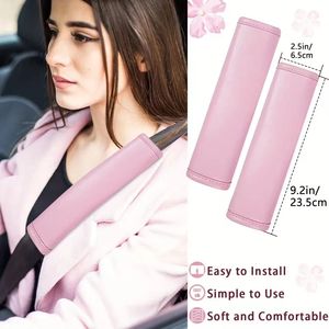 Accesorios de Decoración para Interiores de Automóviles, Juego de 10 Piezas, Color Rosa Femenino, Almohadilla para Cinturón de Seguridad, Alfombrilla para Portavasos, Perfume con Forma de Flor, Funda para <span class=keywords><strong>Volante</strong></span> - Product Image 5
