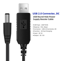 Câble convertisseur de tension USB 5V vers DC12V, Câble de charge, Adaptateur de charge, Cordon de charge