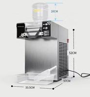 60 120 180KG Commercial Auto Lait Crème Glacée Flocon De Neige arc-en-ciel Broyeur À Glace Rasé Bingsoo Machine De Fabrication De Glace pour Dessert Shop