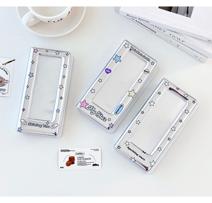 Prêt à Expédier Kpop Cadeaux 1p 4cut Recueillir Livre Photo Bande Album Métal Couleur Argent 2x6 Photostrip Livre - Product Image 2