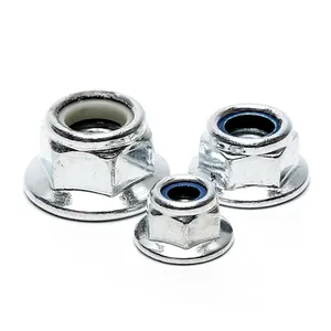 Lock nut types stainless steel hex flange nylon Lock Nut 5/8" 5/8-11 Grade GR8