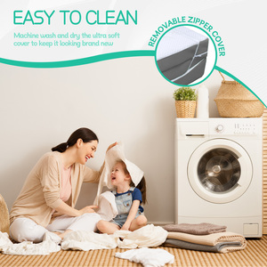 4 "dày tri-gấp Bộ nhớ bọt nệm với chỉnh hình bọt nệm có thể tháo rời có thể gập lại giường cho lều/Cắm trại/khách gối - Product Image 6