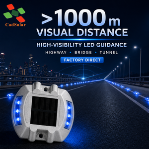 Luz Solar para Carreteras CS-SR-801, 5 Opciones de Color LED, Marcador Automático del Anochecer al <span class=keywords><strong>Amanecer</strong></span> para Carreteras, Puentes y Túneles - Product Image 1
